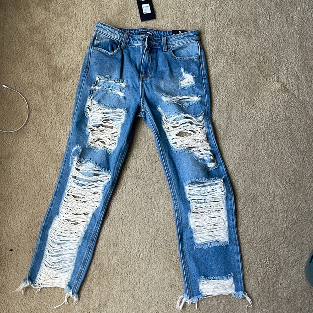Fashion nova ripped Prescott boyfriends jeans